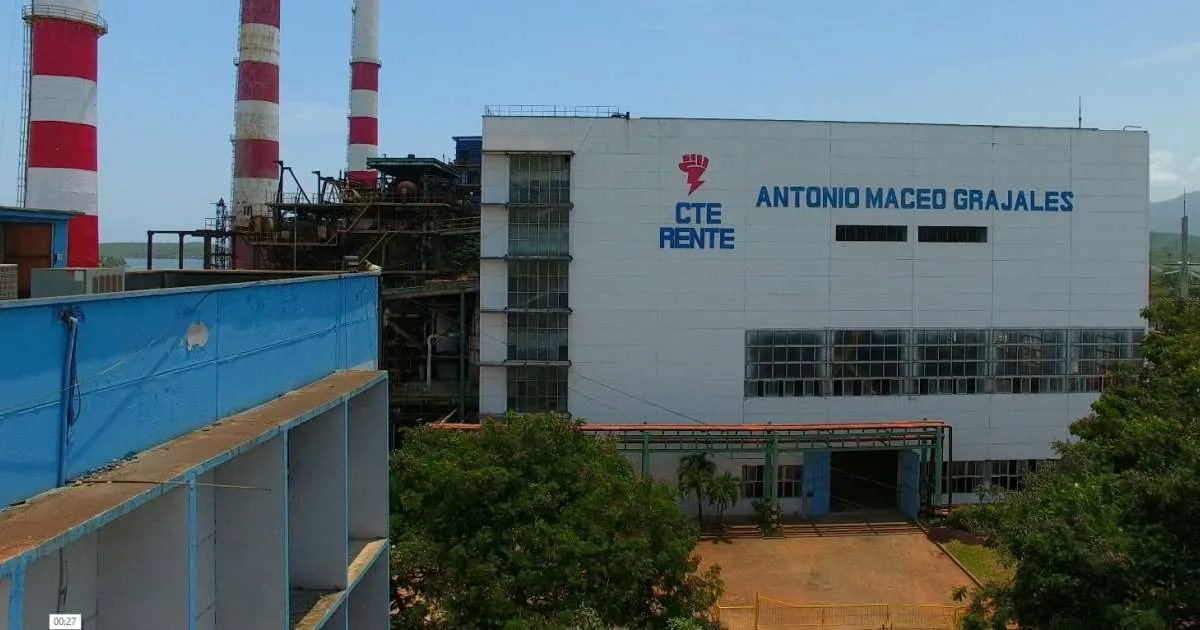 Termoeléctrica Antonio Maceo (Renté), de Santiago de Cuba.