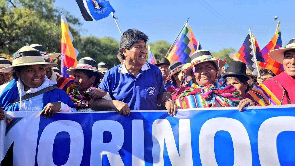 Evo Morales en una reunión del MAS en Cochabamba, mayo de 2024.