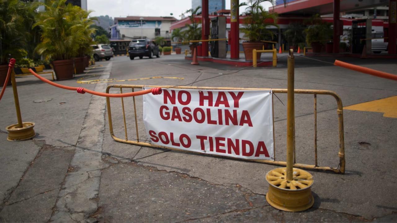 Gasolinera en Venezuela.