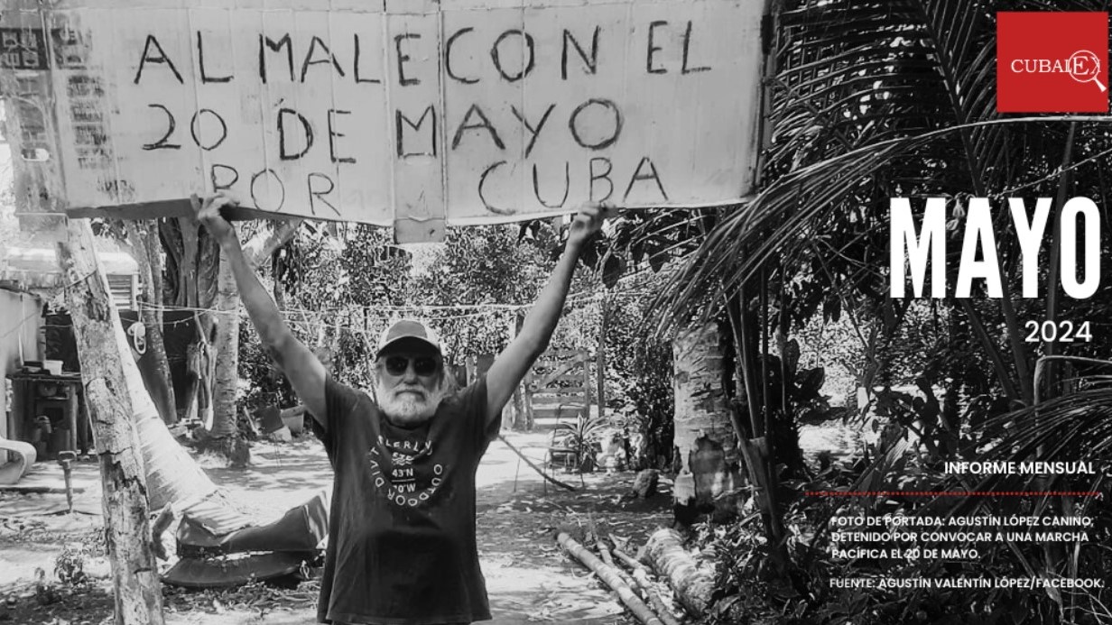 Imagen de portada del informe de Cubalex de mayo.
