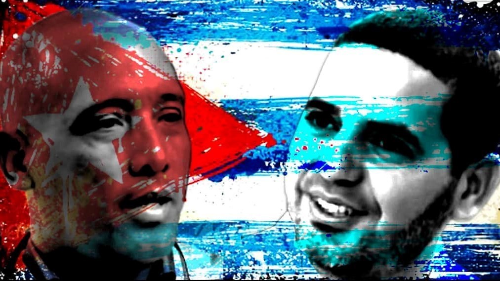 Imagen con el rostro de los médicos cubanos secuestrados en Kenia. 