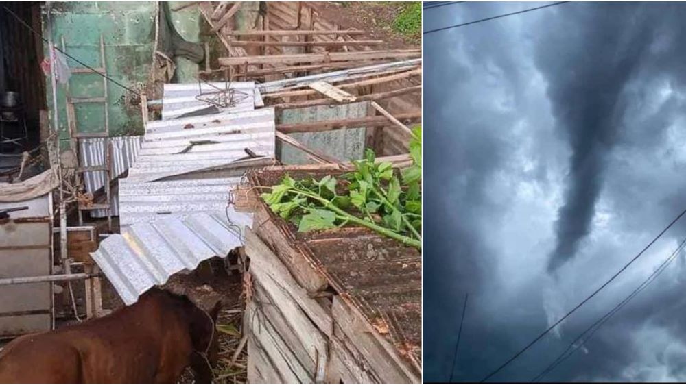 Tormenta local severa afecta a San Antonio de Cabezas, Matanzas.