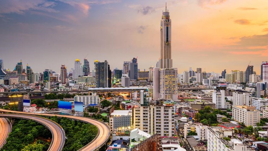 Vista de Bangkok, capital de Tailandia.