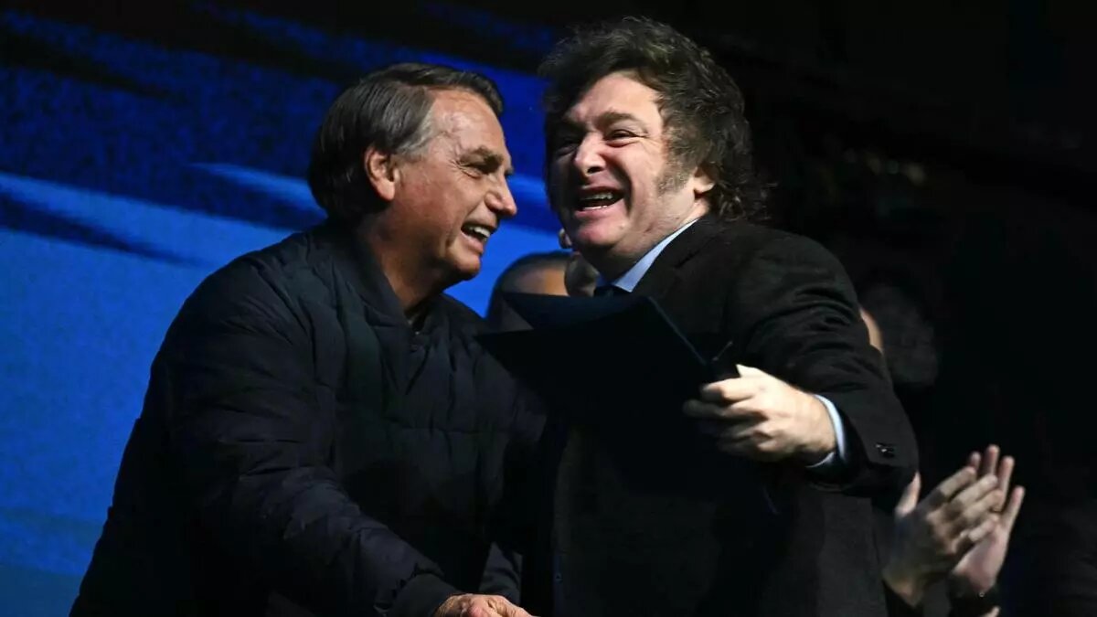 Jair Bolsonaro y Javier Milei, en su reciente encuentro en Brasil.