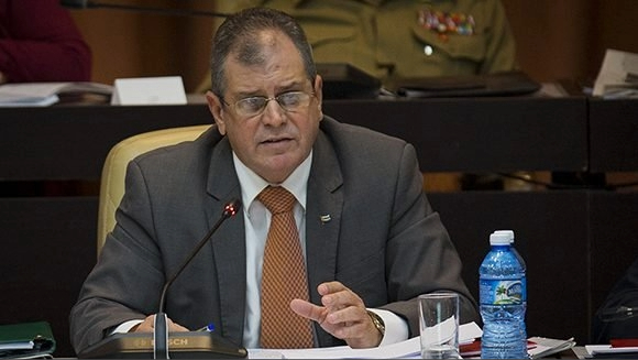 El secretario de la Asamblea Nacional de Cuba, Homero Acosta. 