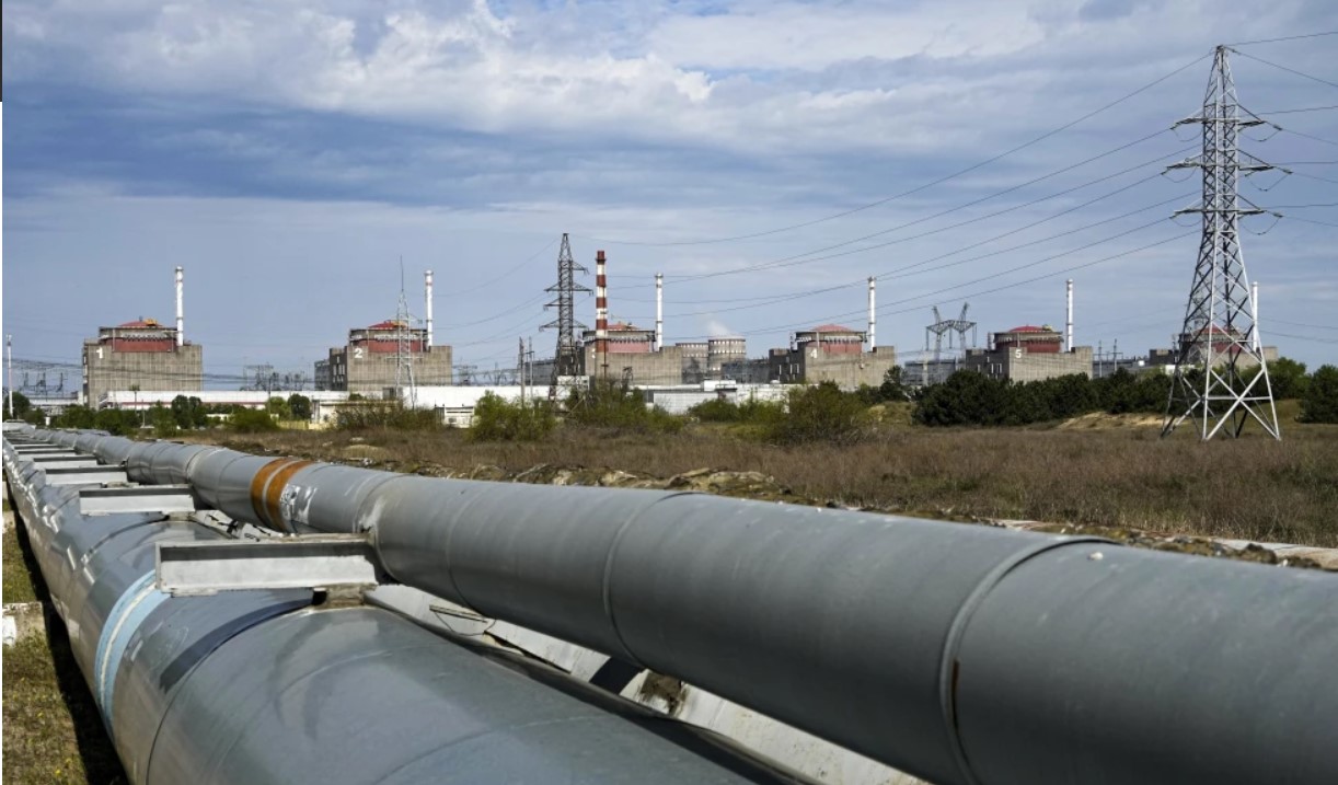 Instalaciones de la central nucleoeléctrica de Zaporiyia, en Enerhodar.