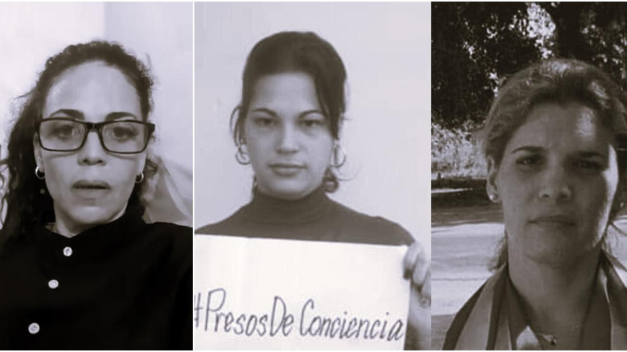 Angélica Garrido, Saylí Navarro y Sissi Abascal.