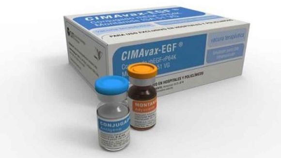 Cimavax, vacuna terapéutica cubana contra el cáncer de pulmón.