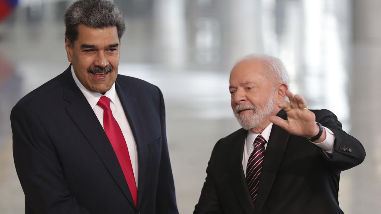 Nicolás Maduro y Lula da Silva en Brasilia.