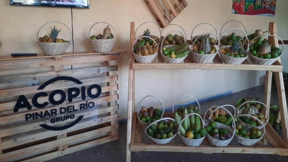 Punto de venta de Acopio en Pinar del Río.