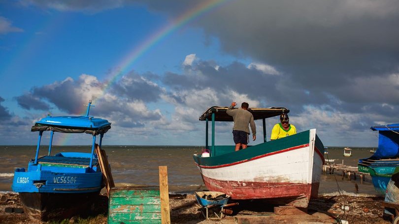 Botes en Cuba.