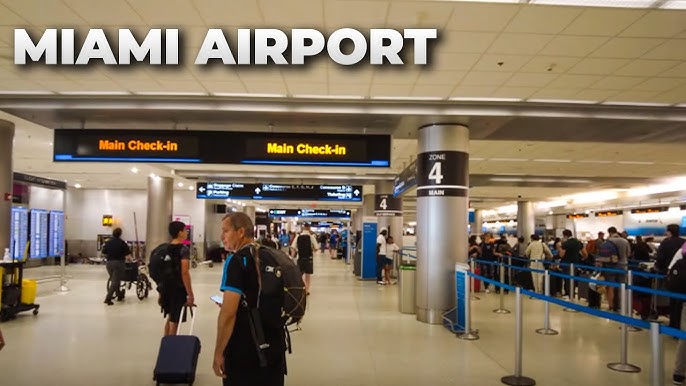 Aeropuerto Internacional de Miami, sitio por donde ingresan a EEUU la mayoría de los migrantes cubanos.