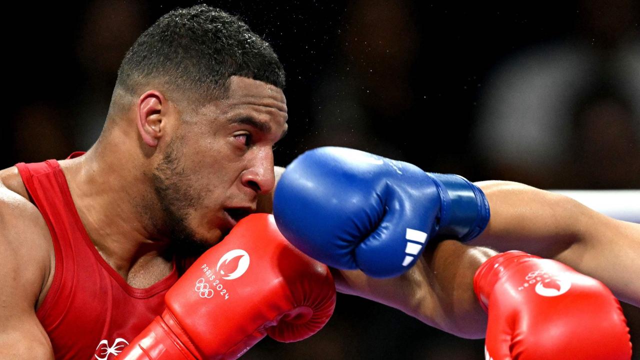 El boxeador cubano nacionalizado español Enmanuel Reyes en París.