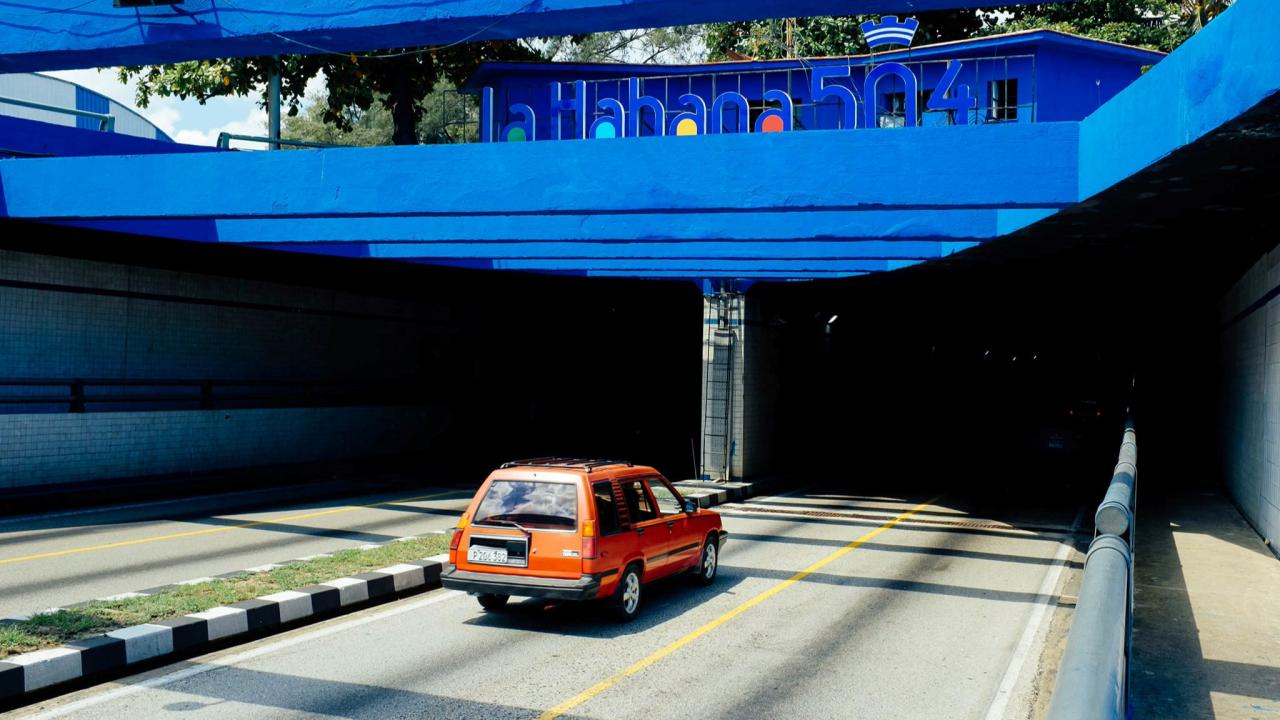 Túnel de Quinta Avenida, en La Habana.