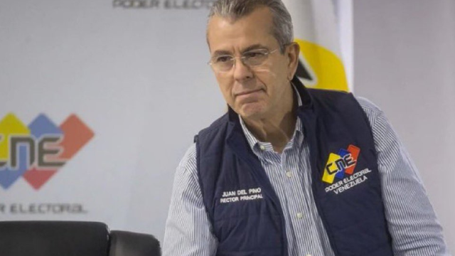 Juan Carlos Delpino, uno de los cinco rectores principales del Consejo Nacional Electoral de Venezuela.