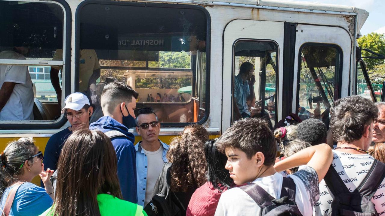 Transporte público en Cuba.