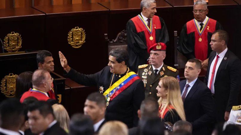 Nicolás Maduro en una ceremonia en el Tribunal Supremo de Justicia de Venezuela.