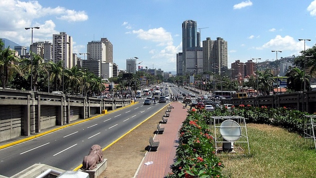 Avenida Bolívar, en Caracas.