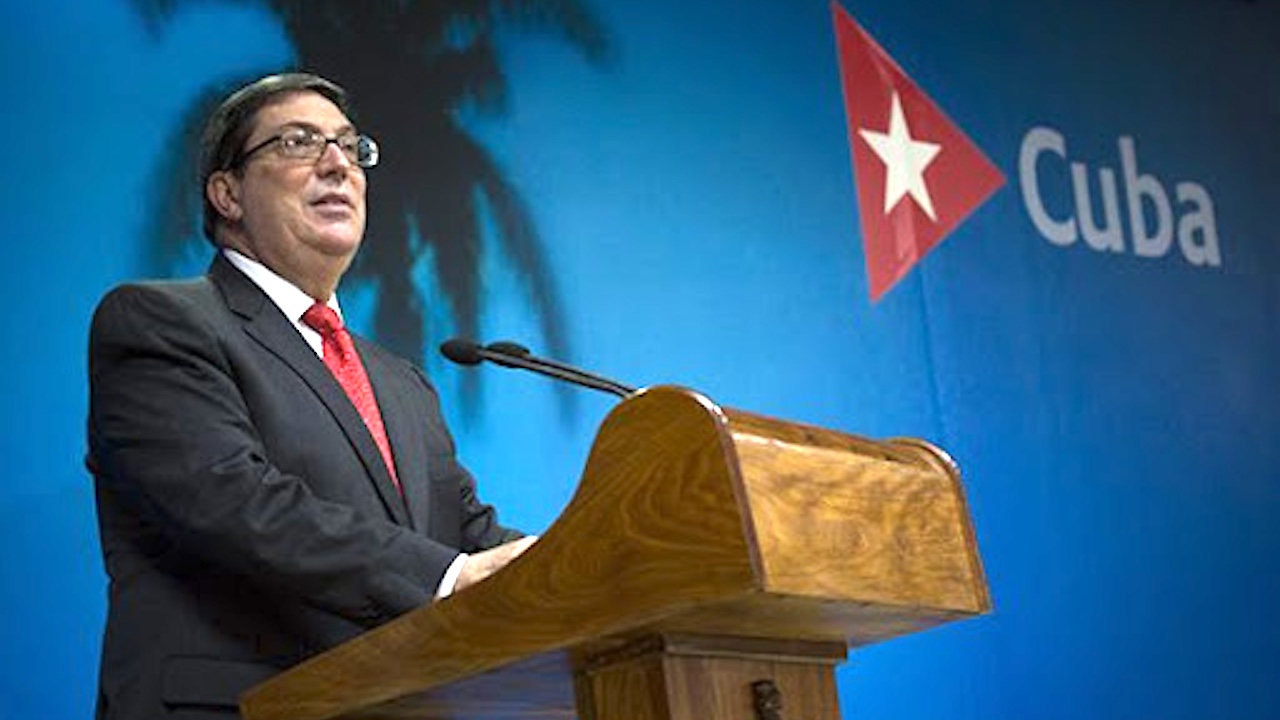 El canciller cubano, Bruno Rodríguez.