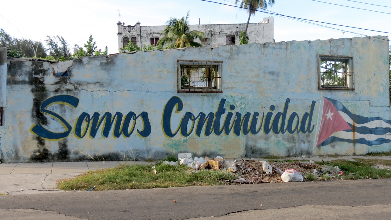 Castroist Propaganda in Havana.