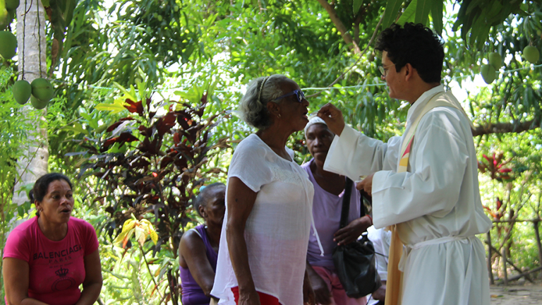 Labor evangélica en una zona rural de Cuba.