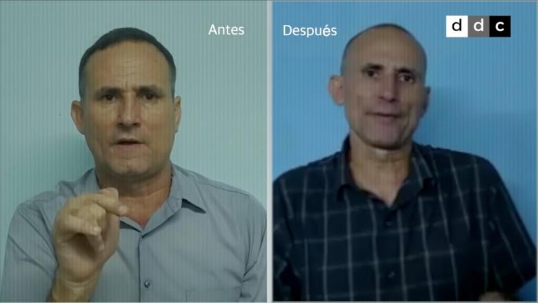 El antes y después de la prisión de José Daniel Ferrer García. 