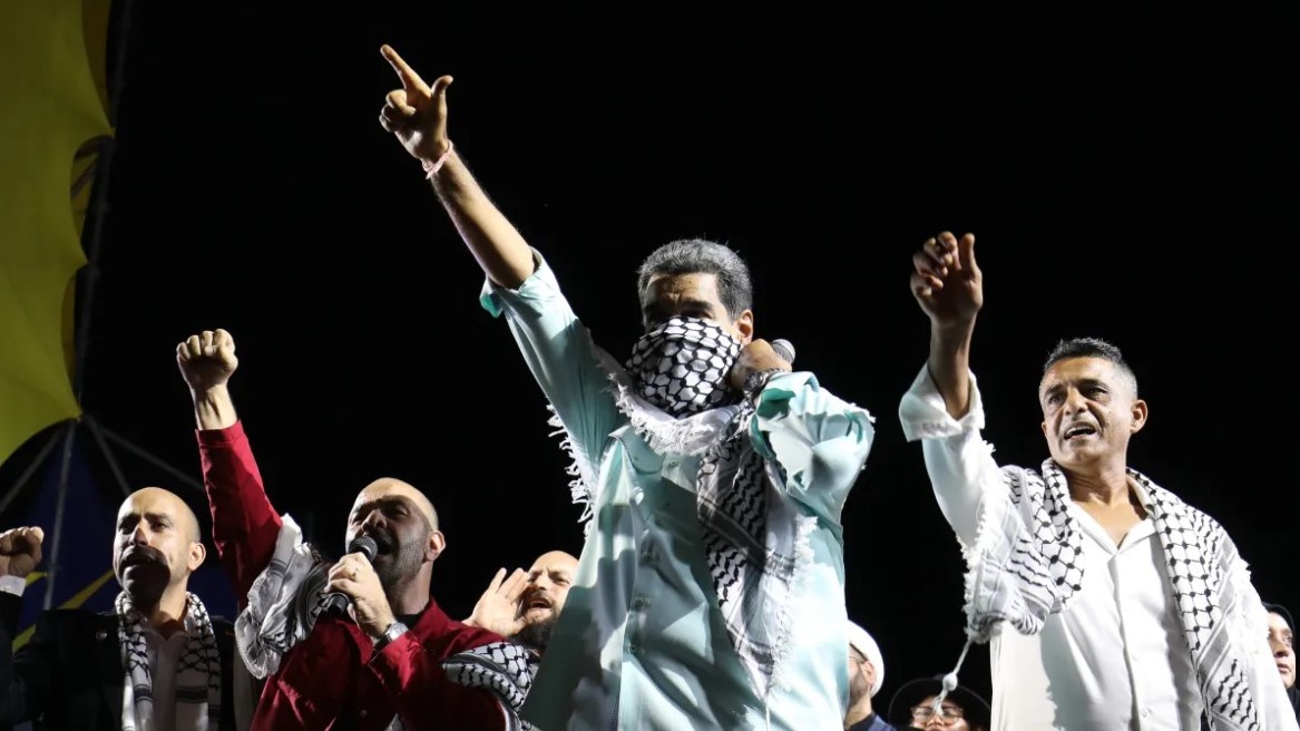 Nicolás Maduro durante un acto de gobierno en La Guaira.