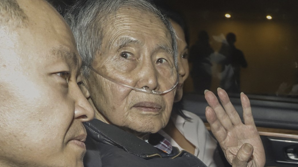 Alberto Fujimori durante una de sus últimas apariciones públicas.