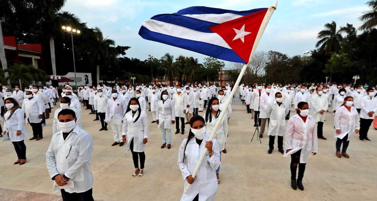 Brigada de médicos cubanos exportados por La Habana.