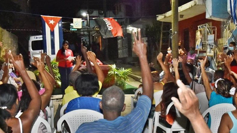 Una Asamblea de Rendición de Cuentas en Cuba.