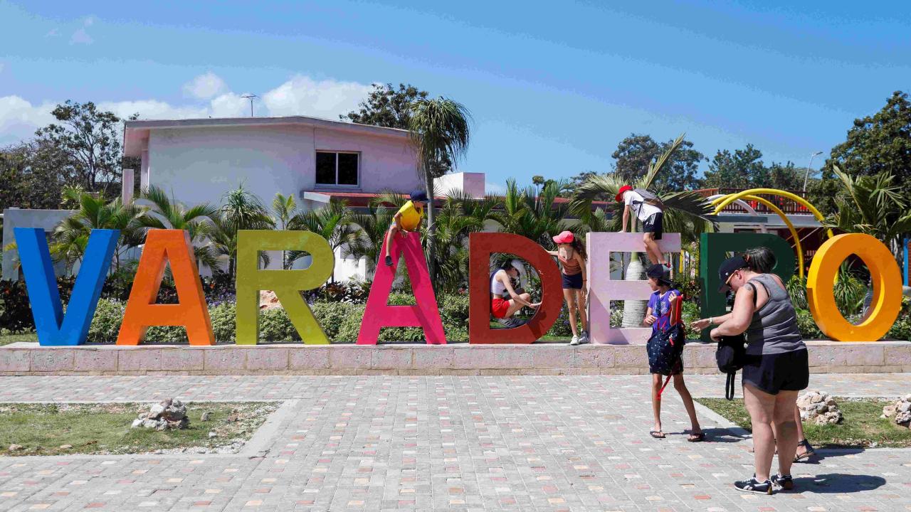 Turistas rusos en Varadero.