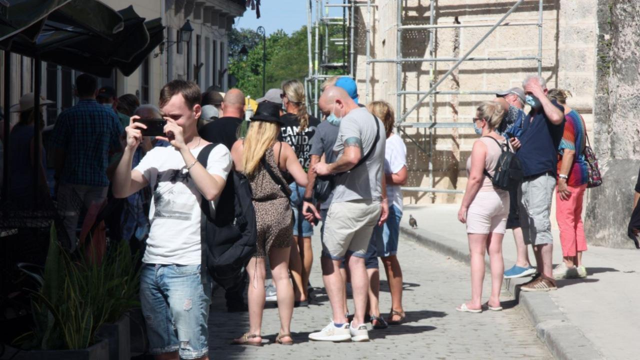 Turistas en La Habana.