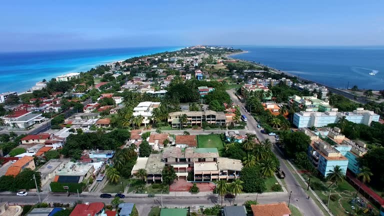 Vista aérea de una parte de Varadero.