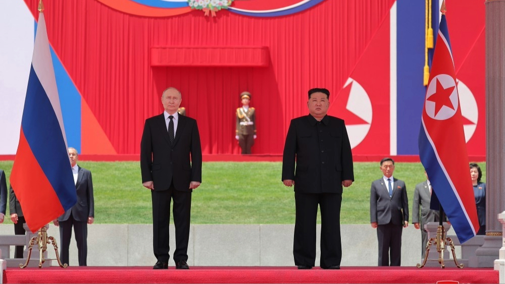 Vladimir Putin y su aliado Kim Jong Un.