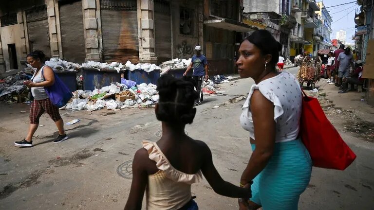 Una calle de La Habana.