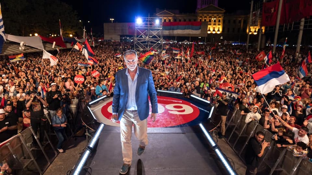 El candidato del Frente Amplio uruguayo, Yamandú Orsi.