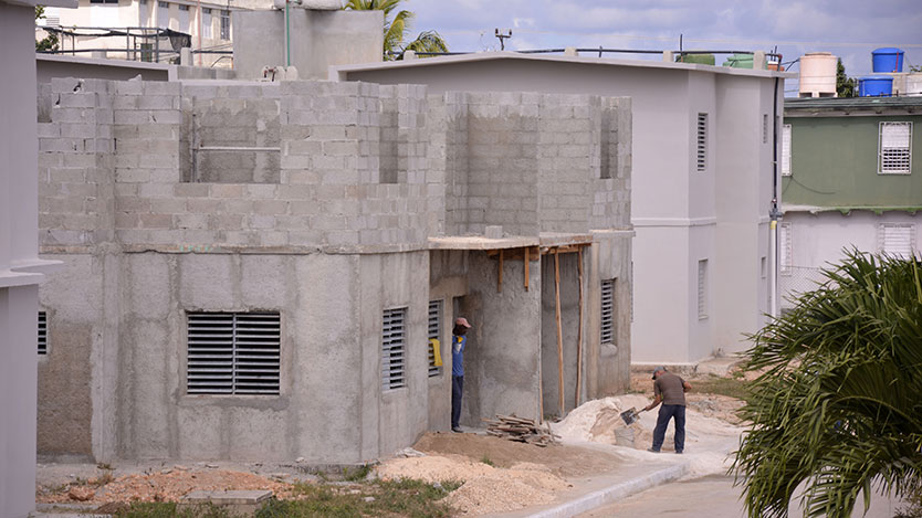 Construcción de viviendas en Ciego de Ávila.