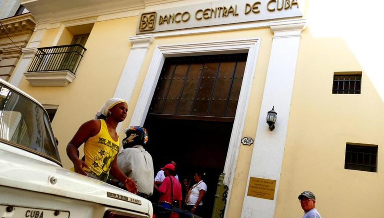 Sede del Banco Central de Cuba en La Habana.