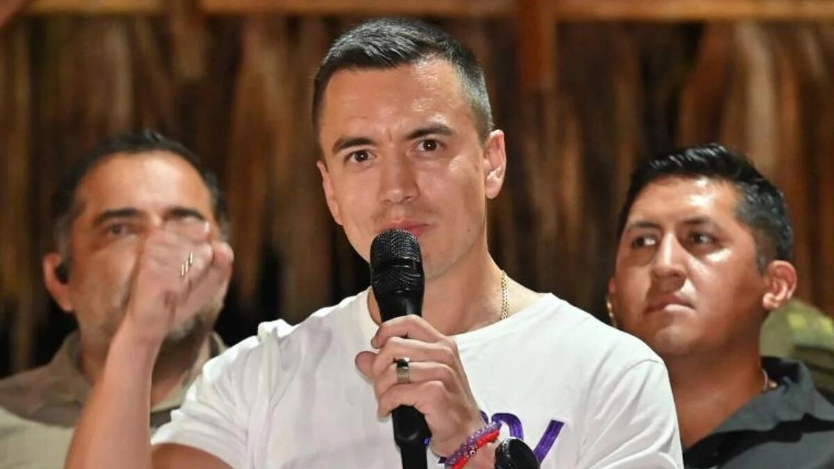 Daniel Noboa, presidente de Ecuador.