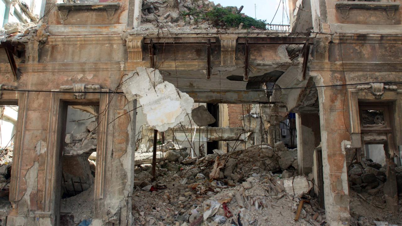 Una vivienda en ruinas en Cuba.