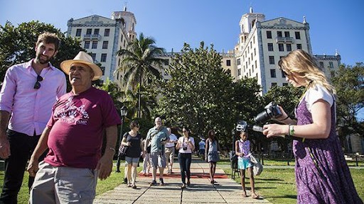 Turistas canadienses en Cuba.