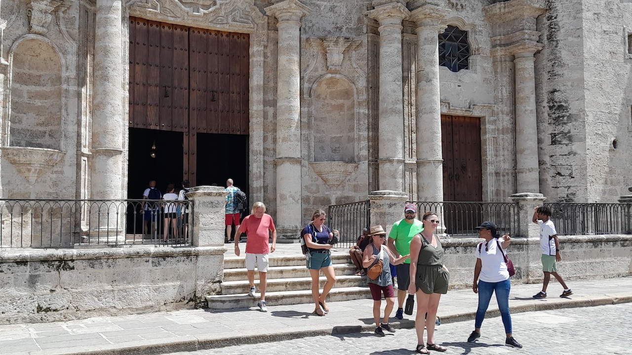 Turistas en La Habana.