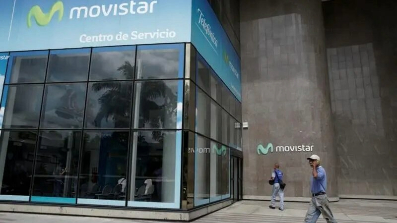 Un centro de servicio de Movistar, Caracas.