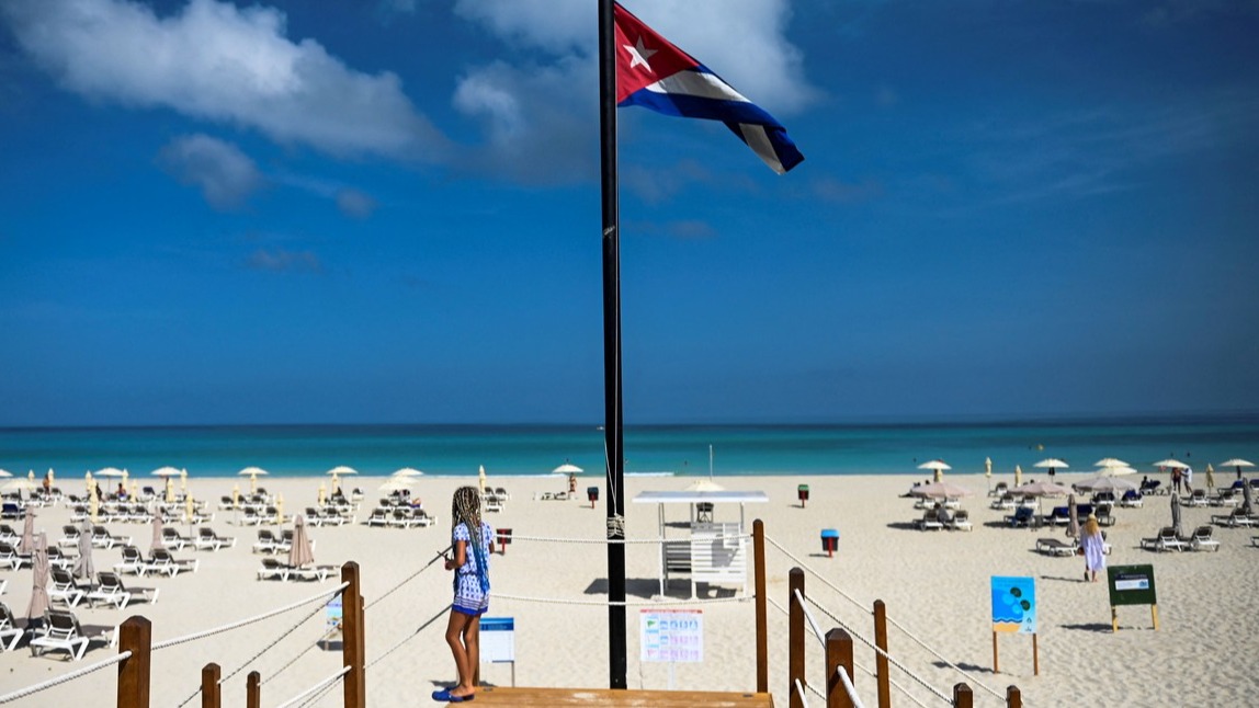 Una playa de Cuba.