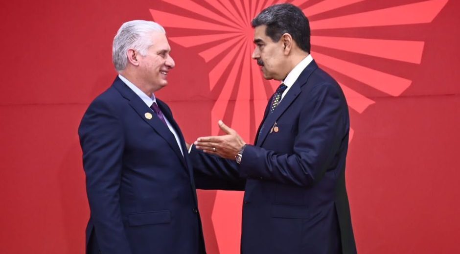 Miguel Díaz-Canel y Nicolás Maduro en la Cumbre del ALBA.