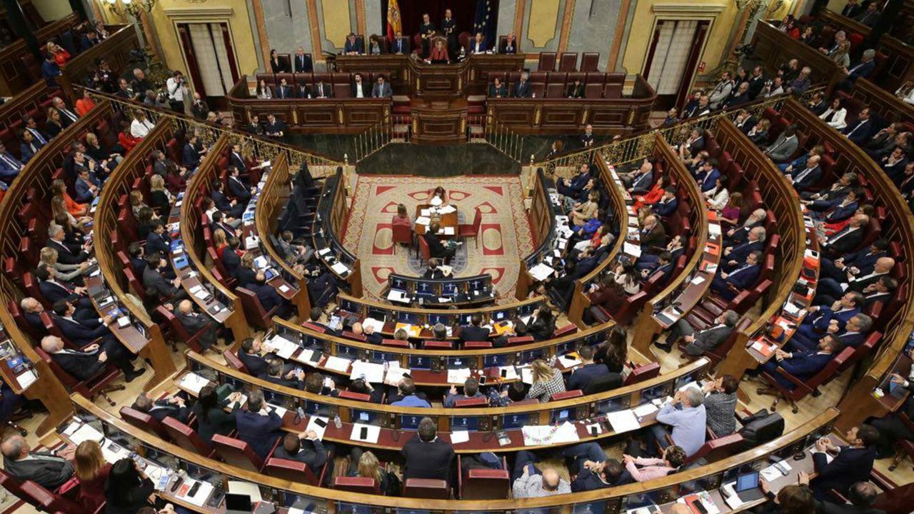 Sesión del Congreso de los Diputados de España.