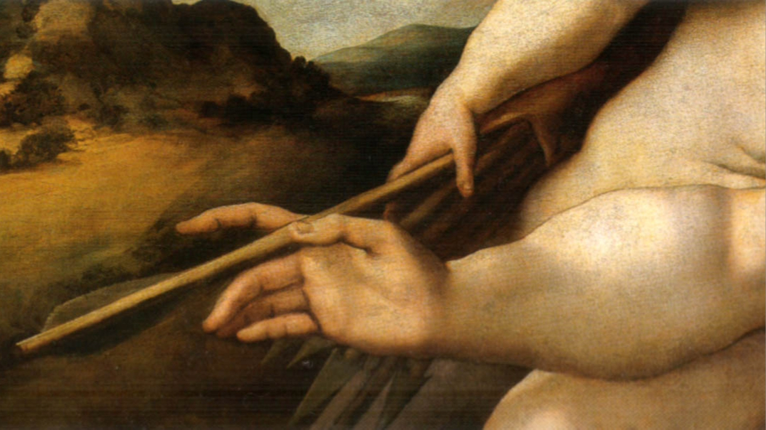 Detalle de 'Venus y Amor', de Pontormo, circa 1533. 