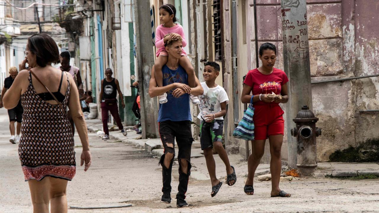 Una calle de La Habana.