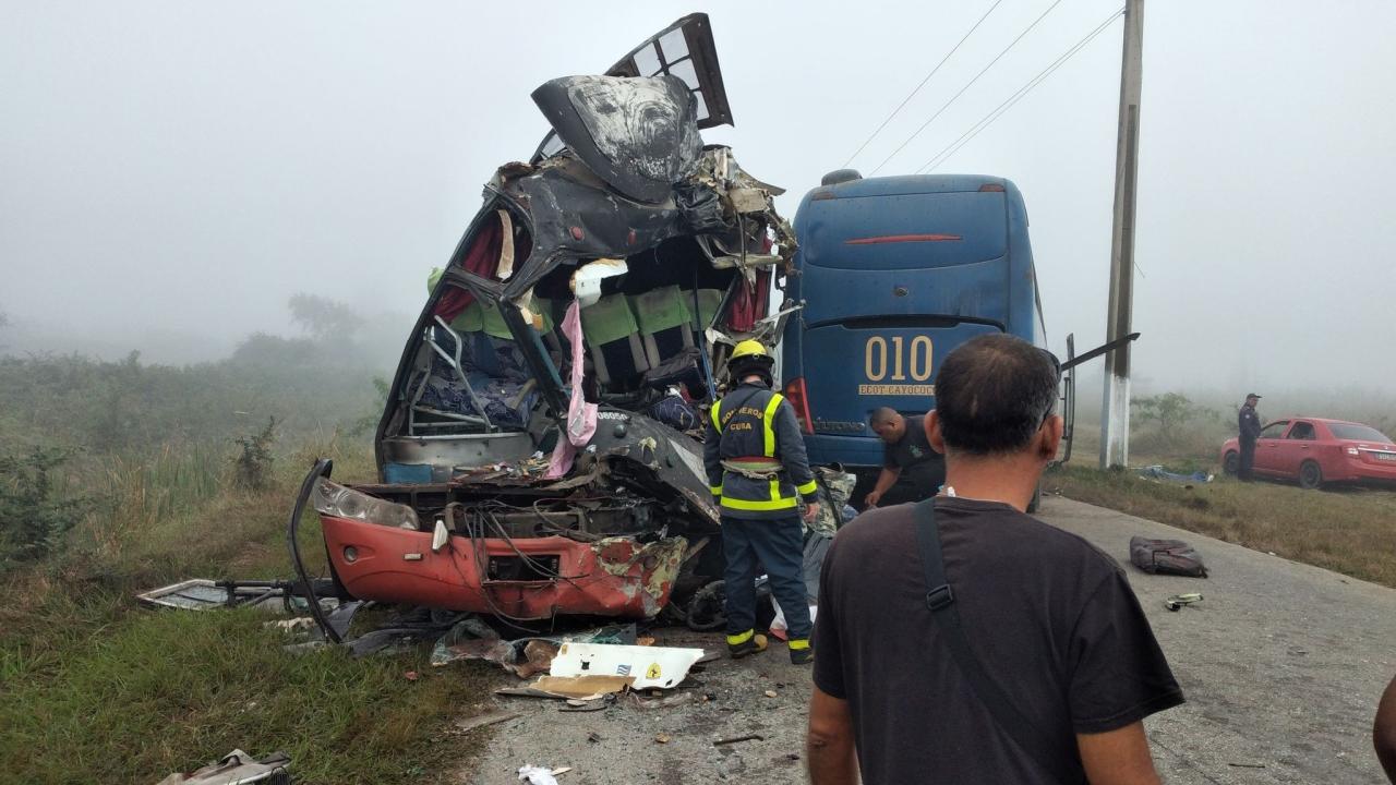 Accidente de tránsito en Ciego de Ávila este lunes.