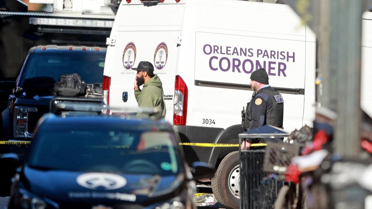 Lugar donde se produjo el atropello masivo en New Orleans.